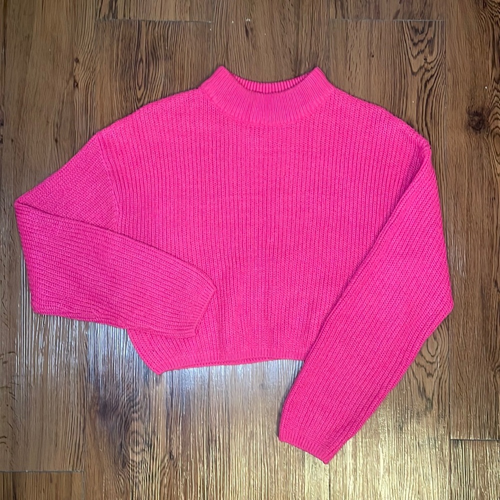 Punk cropped sweater, size small